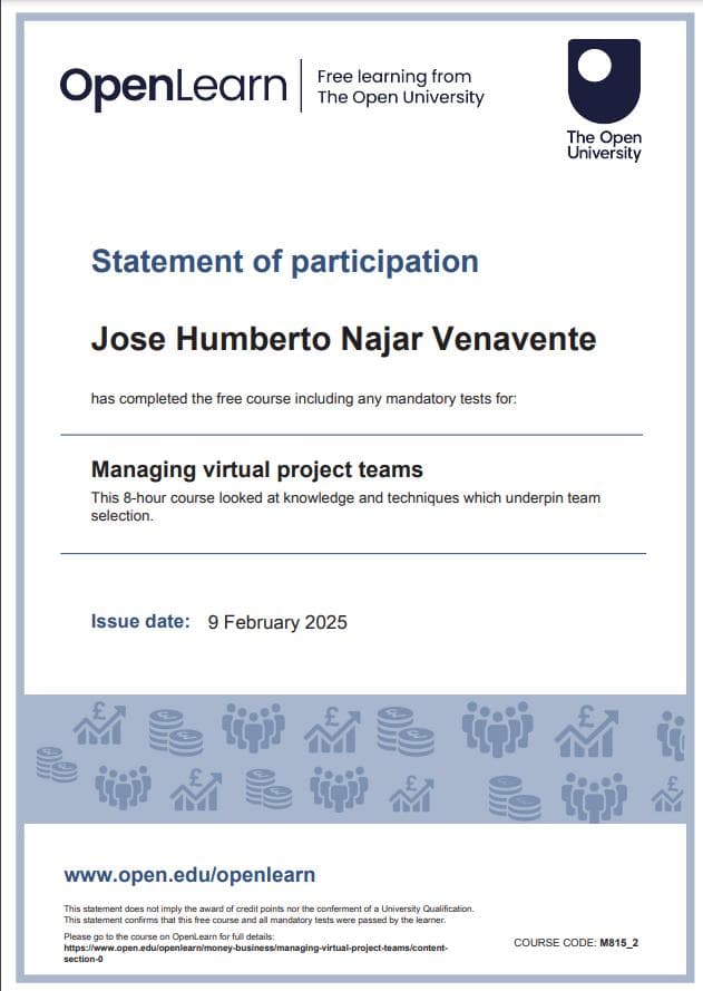 Managing virtual project teams - The Open University